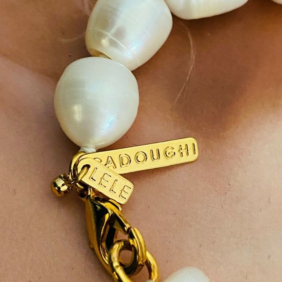 LeLe Sadoughi Baroque Freshwater Pearl Bracelet - Picture 8 of 10